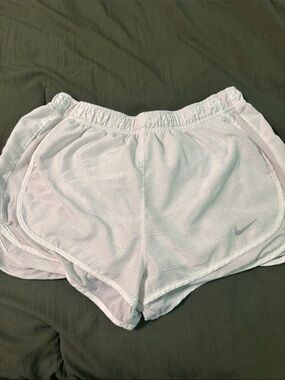 Nike White Women’s Athletic DriFit Mesh Shorts
